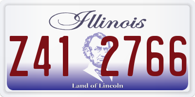 IL license plate Z412766