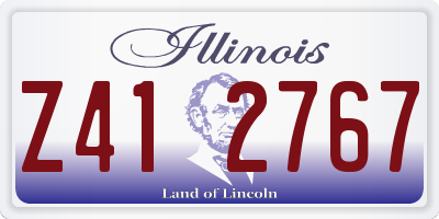 IL license plate Z412767