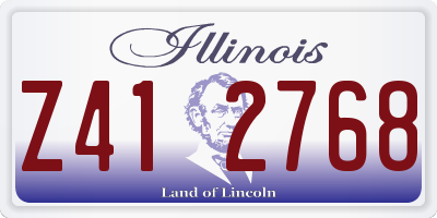 IL license plate Z412768