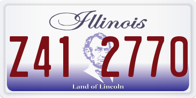 IL license plate Z412770