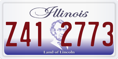 IL license plate Z412773