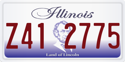 IL license plate Z412775