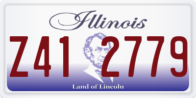 IL license plate Z412779