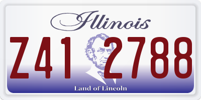 IL license plate Z412788