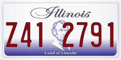 IL license plate Z412791