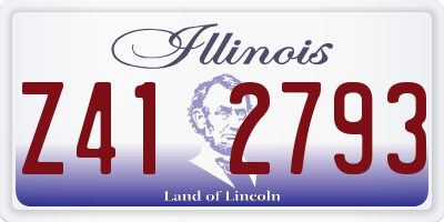 IL license plate Z412793