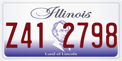 IL license plate Z412798
