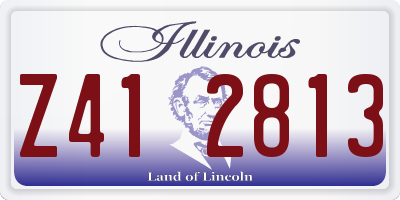 IL license plate Z412813