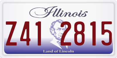 IL license plate Z412815