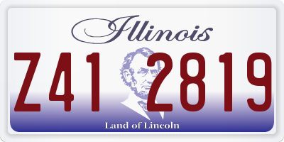 IL license plate Z412819