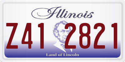 IL license plate Z412821
