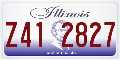 IL license plate Z412827