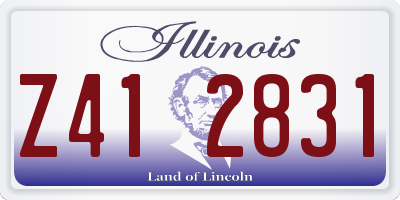 IL license plate Z412831