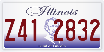 IL license plate Z412832