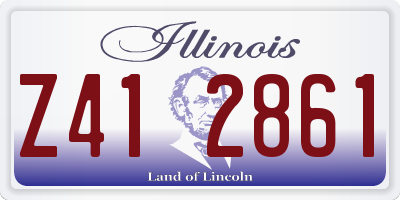 IL license plate Z412861