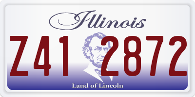 IL license plate Z412872