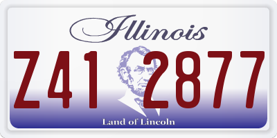 IL license plate Z412877