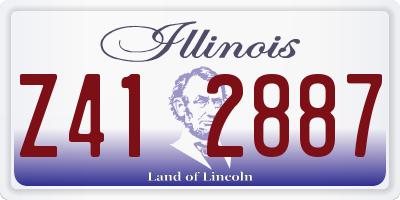 IL license plate Z412887