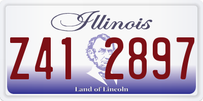IL license plate Z412897
