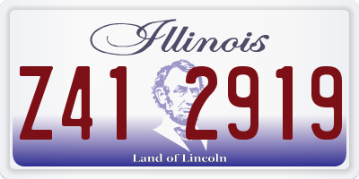 IL license plate Z412919
