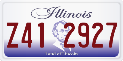 IL license plate Z412927