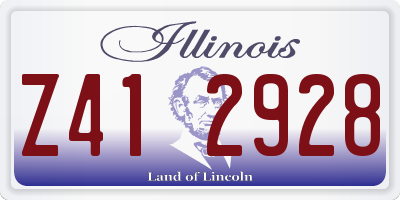 IL license plate Z412928