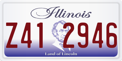 IL license plate Z412946