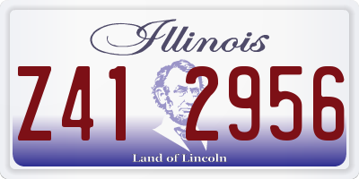 IL license plate Z412956