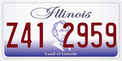 IL license plate Z412959