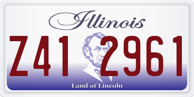 IL license plate Z412961