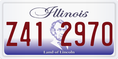 IL license plate Z412970