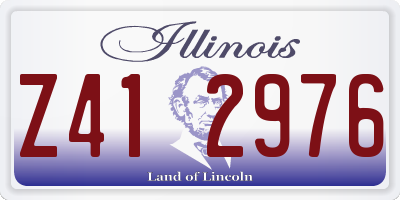 IL license plate Z412976