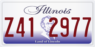 IL license plate Z412977