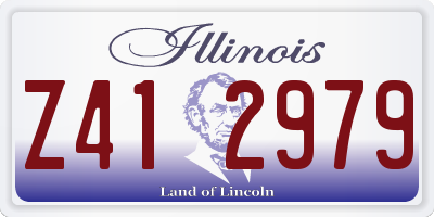 IL license plate Z412979