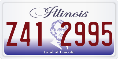 IL license plate Z412995