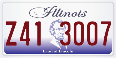 IL license plate Z413007