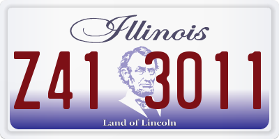 IL license plate Z413011