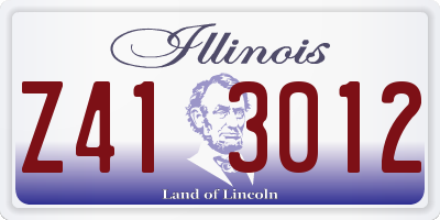 IL license plate Z413012