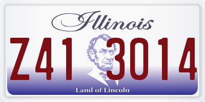 IL license plate Z413014