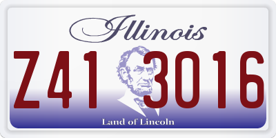 IL license plate Z413016