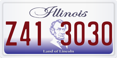 IL license plate Z413030