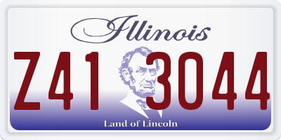 IL license plate Z413044