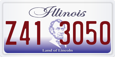 IL license plate Z413050