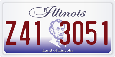 IL license plate Z413051