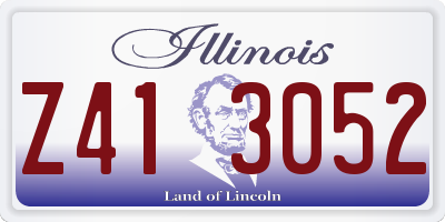 IL license plate Z413052