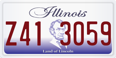 IL license plate Z413059