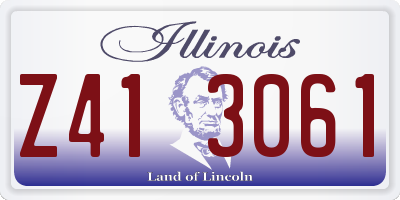 IL license plate Z413061