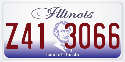 IL license plate Z413066
