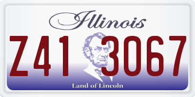 IL license plate Z413067