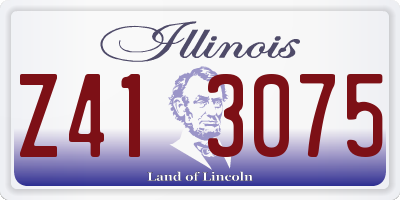 IL license plate Z413075